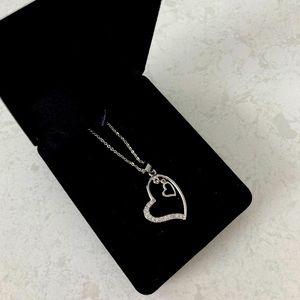 Silver Heart pendant and necklace